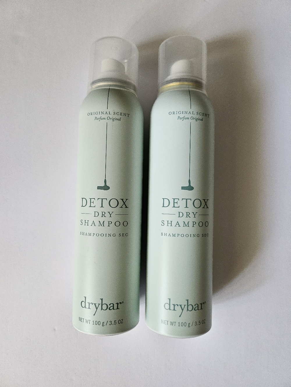 NEW Drybar Original Scent Detox Dry Shampoo 3.5 oz 2 pc Bundle Unused